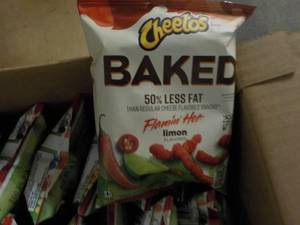 lot 282 image: 3 Cases Cheetos Baked Flamin Hot Li...