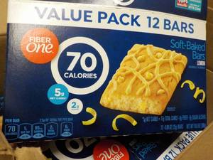 lot 299 image: Case of 4 Boxes Fiber One Lemon Bar...
