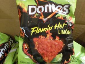lot 301 image: 3 Cases Doritos Flamin Hot limon Ch...