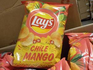 lot 303 image: 3 Cases Lays Chile Mango Chips pas...