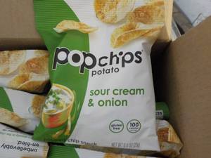 lot 312 image: 2 Cases Pop Chips Sour Cream and On...