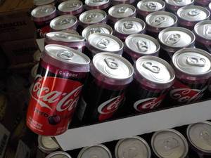 lot 322 image: 2 Cases Cherry Cola Coca Zero Sugar...