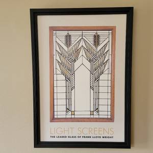 lot 19 image: Vintage Framed Frank Lloyd Wright Prints