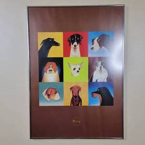 lot 31 image: Pop Art Dogs Print