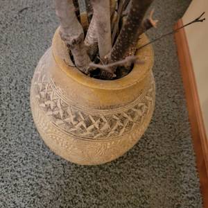 lot 142 image: Vintage Rustic Stoneware Vase