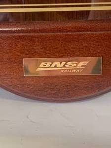 lot 8 image: BNSF Railway Howard Miller Clock 30 Tall
