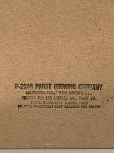 lot 63 image: Vintage Pabst Blue Ribbon Sign 16 x 19
