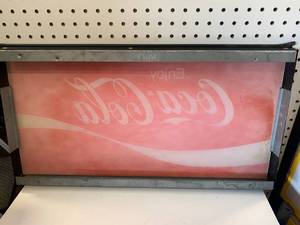 lot 67 image: Vintage Coca Cola Signed 13 X 25