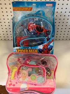 lot 87 image: Spiderman Backpack, Barbie Fishing & Accessories