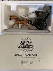 lot 91 image: Department 56 Kings Road Cab Porcelain Figure