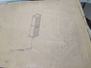 Crosley Seaside Tall Linen Cabinet,...