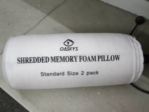 Oasky shredded memory foam 2 pack p...