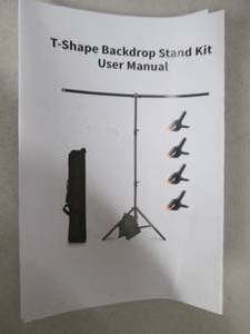 T-Shaped backdrop stand kit, open b...