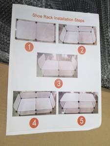 HoMedics Shoe rack, needs assembly,...
