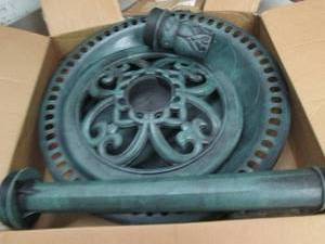 Plastic bird bath, open box...