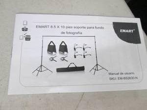 Emart 8.5x10 backdrop stand, open ...