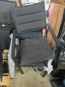 2 black chairs ...
