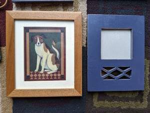 Set of 5 Frames and 1 Framed Dog Print