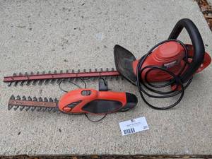 Craftsman 22 Hedge Trimmer and Black and Decker Hedge Trimmer
