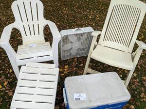 Picnic Set-Two Lawn Chairs, Cooler, Fan