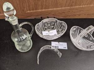 3 Piece Vintage Crystal Set