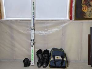 Ski Set-Ski Boots, Skis, Snow Gloves, Bag