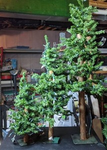4 Mini Christmas Trees