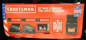 lot 43 image: Craftsman Tool Box Filled with Lots of Tools