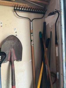Shovels, Brooms, Rake and Garden tools