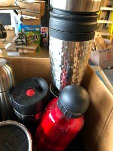 Box of Travel Coffee Mugs