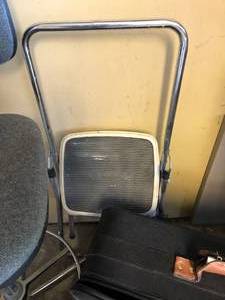 Rolling Garage Stool, Step stool, Suitcase & Garment Bag