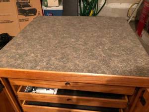 Cabinet on Wheels & contents of Top Drawer