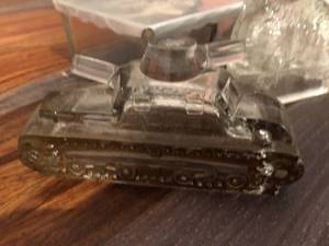 Vintage Glass Tank, Car, Scottie Dog and Box