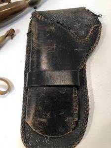 Gun Holster and 2 Gun Powder Horns