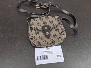 lot 240 image: Small Canvas and Leather Dooney Bourke Purse ($250 Value)