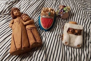 Stunning Set of (2) Ceramic Art Pieces Sheila Phillips and Lee Bortin&nbsp