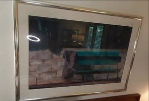 Gorgeous Vintage Gold-Framed Abstract Wall Art&nbsp