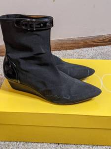 Womens Circa Joan &amp David Black Boots Size 9