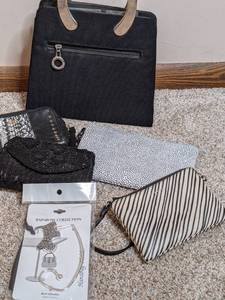 Assortment of Purses, Clutches, Handbags, and More&nbsp