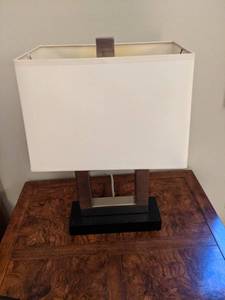 Set of (2) Retro Table Lamps with Shades