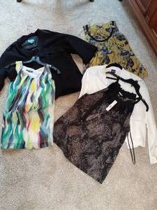 Set of (5) Womens Medium Tops Anne Klein, Eileen Fischer, Simply Vera&nbsp