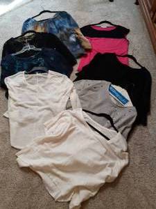 Assortment of (8) Womens Name Brand Medium Tops