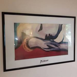 Picassos Stunning The Rest Framed and Matted Print&nbsp