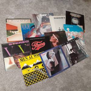 Vintage Vinyl Records Benatar, Vaughan, Fame, Olivia, Go-Gos, Journey, Etc.&nbsp