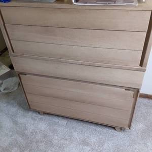 Tall Vintage 5-Drawer Mengel Wooden Dresser -- Perfect Project Piece&nbsp