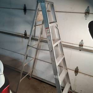 Montgomery Ward Aluminum Step Ladder&nbsp