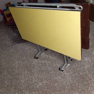 Square Formica Folding Table&nbsp