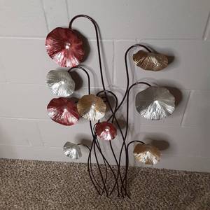 Fall Metal Floral Wall Decor&nbsp