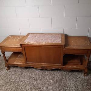Gorgeous Antique Wood Display Stand&nbsp