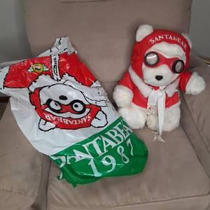 Vintage Collectible 1987 Santa Bear with Bag
